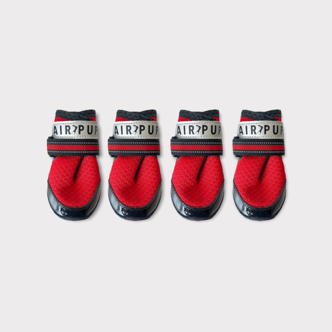AIR PUP 1 RETRO RED - DOG SHOES / BOOTS - SET OF 4