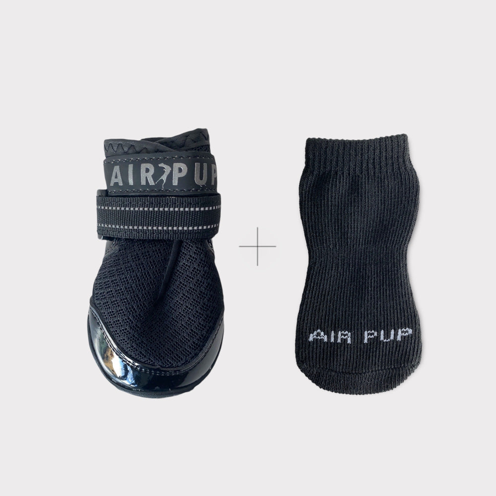 
                  
                    Air Pup socks are designed to be worn with your Air Pup dog shoes.
                  
                