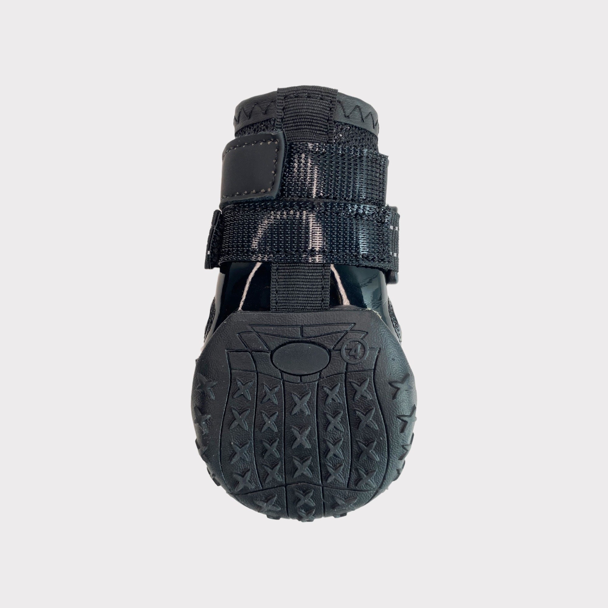 AIR PUP 1 REFLECTIVE BLACK DOG SHOES / BOOTS SET OF 4 Air Pup